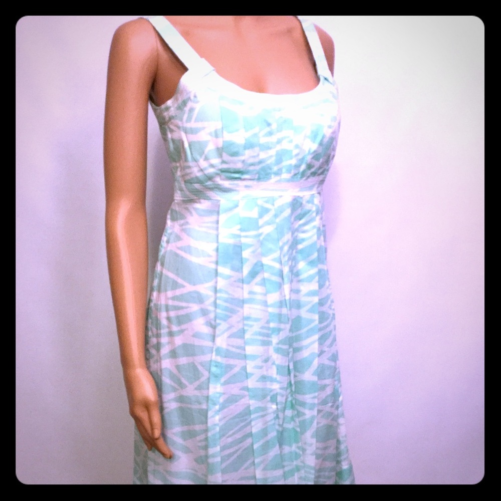 Calvin Klein Alluring Scoop Neck Pleated Dress NWT